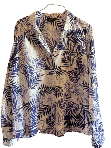 123 chemise blanc - bleu, taille