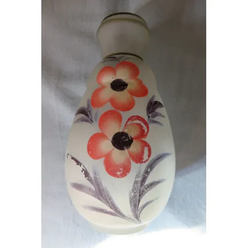 Vase art déco verre dépoli - vase,