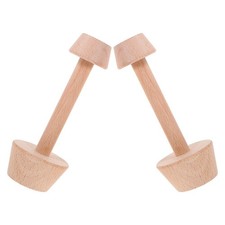  Tampon à tarte aux œufs en bois, 2 pièces, Double face, Mini machine à tarte,