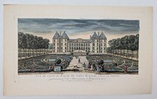 Gravure originale – Jacques Rigaud – Château Royal de St Maur – Circa 1730