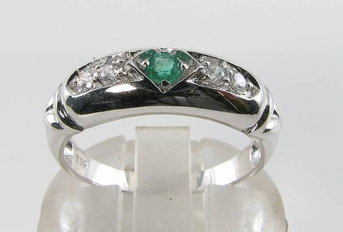 Bague art déco blanc - déco, en