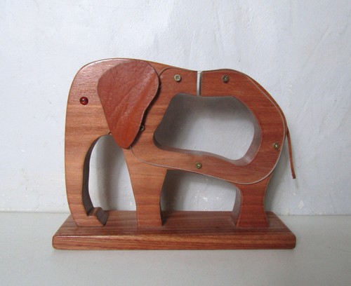 Bibelot éléphant bois - en,
