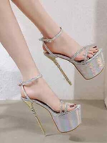 Sandales argent strass - sandales,