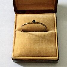 c1900 BELLE ANCIENNE BAGUE ART DECO NATUREL SAPHIR , PLAQUÉ OR, SOLITAIRE