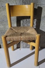 Chaise Charlotte Perriand Meribel, en frêne, Période 1960 Environ