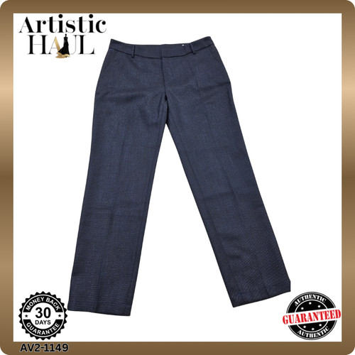 Pantalon droit slim bleu