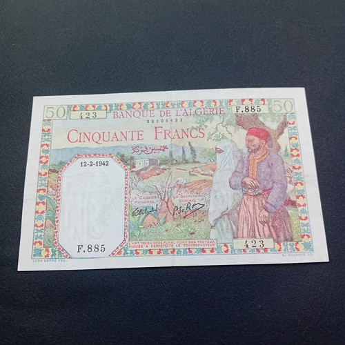 Algérie francs 02 1942 - 50,