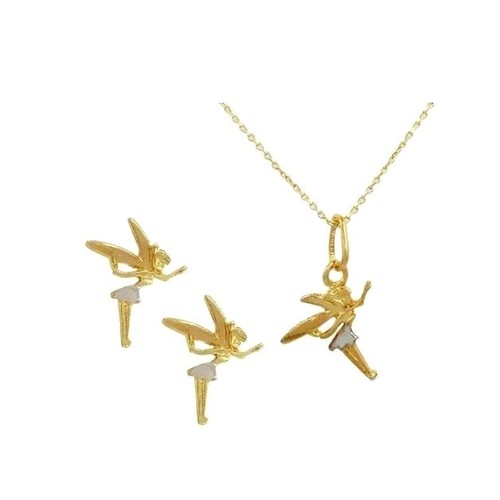 Parure pendentif fée - pendentif,
