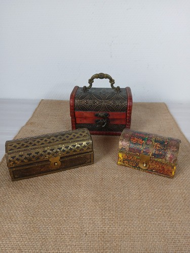Lot petits coffres - 3, pirate
