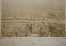 PHOTO ANCIENNE SEPIA XIX° - LYON VUE AERIENNE PRISE DE FOURVIERE PRIMATIALE