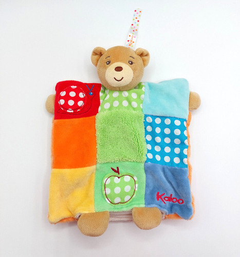 Doudou plat ours beige