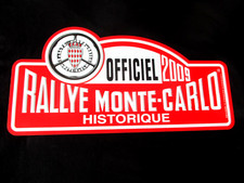 Plaque plate schild  RALLYE MONTE CARLO HISTORIQUE OFFICIEL  2009  METAL