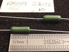 2X Résistances Bobinées RB59 .270 ohm.270RJ.SFERNICE.