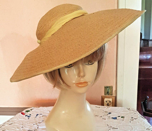Chapeau début xxe paille - ,