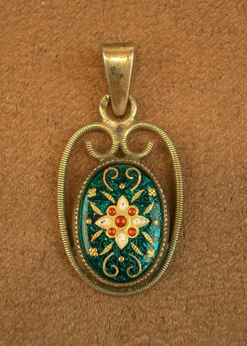 Bel ancien pendentif argent - pendentif, en