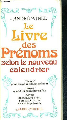 Livre des prenoms selon - livre,