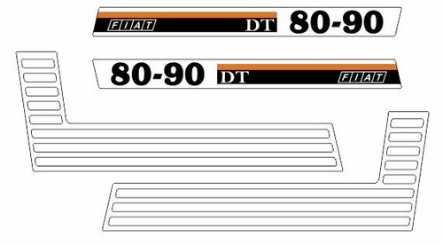 Fiatagri dt autocollants - dt,