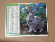 calendrier almanach ptt la poste 1984
