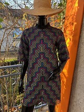 Robe MANOUSH Taille 36 avec résille et bandes multicolores