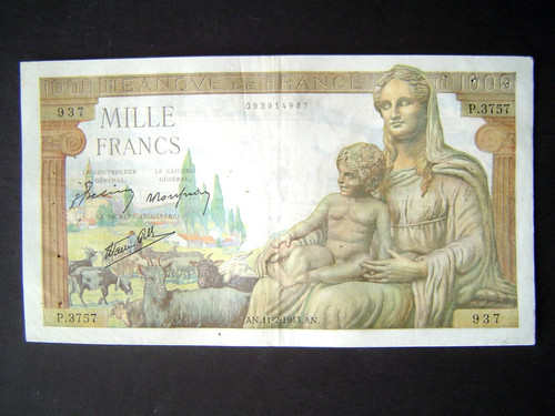 Billet ancien banque de - :,