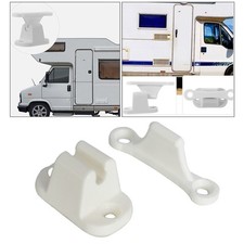 Blanc Flexible Porte Attache Prise Verrou Arrêt de Porte for Caravane Moteur