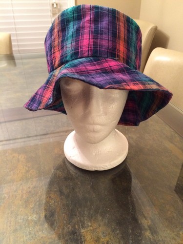 Plaid bucket hat size - hat,