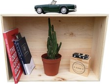 CAISSE BOIS  RANGEMENT DÉCORATION GRAND MODÈLE