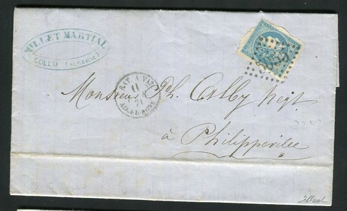 Rare lettre collo pour - rare, de