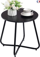 HollyHOME Petite Table Exterieur Tables Jardin & Balcon Ronde Table Basse