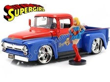 1956 Ford F-100 Truck Pickup Custom + Figura Supergirl 1:24 Jada Toys 30454 2532