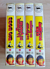 Lot  Bruce Lee  25ème Anniversaire  4 K7 cassettes VHS  René Chateau 1981