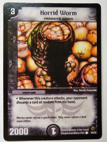 Carte duel masters horrid - masters, worm