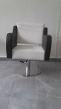 Fauteuil Coiffeur Similicuir Noir et Blanc