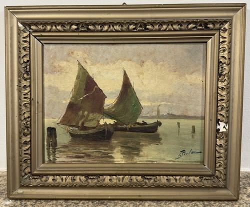 Huile sur panneau - , École