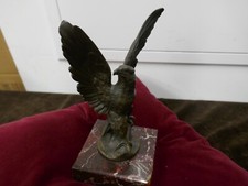 aigle mascotte bronze signé