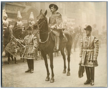 UK, London, The City Marshal, ca. 1920 Vintage .  Tirage argentique  17x22