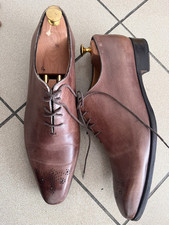 FINSBURY  Vaseo cousu main Richelieu Cuir Marron 44,5 / 10,5 Chaussure Mocasssin