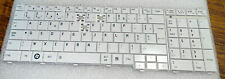 Touche Clavier à l'unité pour Toshiba Satellite C660 AZERTY Blanc .