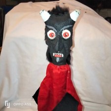 ANCIENNE DIABLE   1 MARIONNETTE papier mache 1 hand puppets paper macheDEVIL