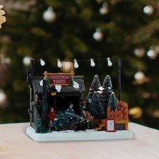 Village De Noël Illuminé, Maison, Dortoir, Festival, Cuisine De Vacances Avec