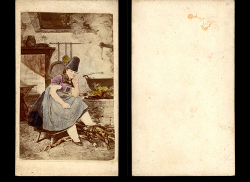 Cuisinière devant feu - cuisinière,