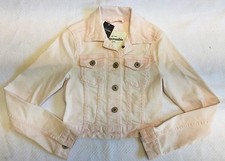 Abercrombie Kids Pale Pink Cropped Denim Jacket Sz M NWT!!!
