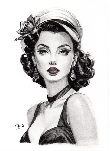 Dessin pin a4 - dessin, pin-up