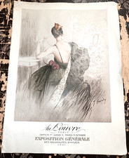 MODE CHAUSSURES CATALOGUE MAGASINS DU LOUVRE PARIS SAISON HIVER 1921 COUVERTURE