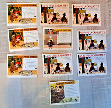 LOT DE    10    CHROMOS    PUB  RICQLES