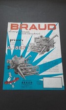 BRAUD - A.1865 - Moissonneuses-Batteuses - Prospectus - Années 60's