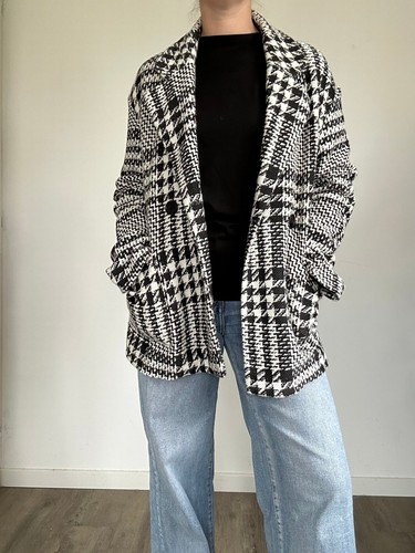 Veste bershka chevrons noir - veste,