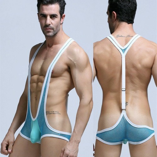 Hommes maille résille body - hommes,