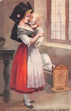 CPA GUERRE PATRIOTIQUE GUERRE 1914 TU NE PORTERAS PAS LE CASQUE A POINTE