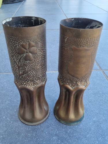 Paire vases artisanat de - de,